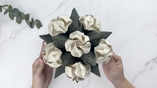 Origami Flower | 摺紙花球教學 - 框架折紙方法（1/2）