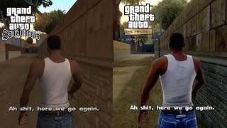 AH SHIT, HERE WE GO AGAIN (2004 vs 2021) 4K | GTA San Andreas The Definitive Edition