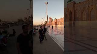 Hazrat Mohamamd shrine from outside...bazar and dirty water...