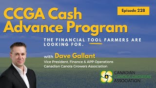 Episode 228: CCGA Cash Advance Program: The Financial Tool Farmers Are Looking For with Dave Gallant