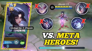 GLOBAL ZHUXIN, SECRET BUILD TO DESTROY META HEROES!‼️ (must try!🔥) -MLBB