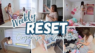 Clean With Me / Weekly Cleaning Reset / Clean Declutter Organize / Cleaning Motivation