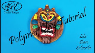 Polymer Clay Tiki Pendant Tutorial