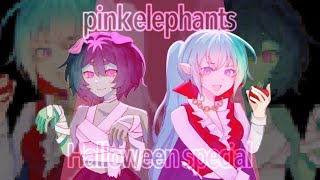 PINK ELEPHANTS ! 💗 [] GACHA COLLAB W/ @Xxskyz_starz  [] HALLOWEEN SPECIAL