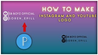 How To Make Instagram Logo || YouTube Logo Kease Edit Kare In PixelLap Application #how_edit