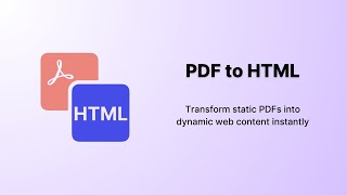 PDF to HTML