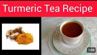 Turmeric Tea Recipe For Weight Loss|Turmeric Tea Recipe|Best Drink For Weight Loss Recipe By Qazi