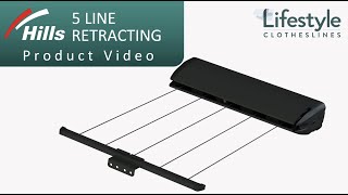 Hills 5 Line Retracting Clothesline Product Video