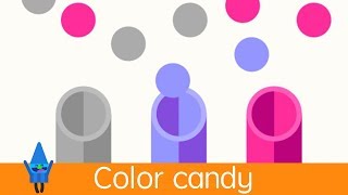 Sort the candy by color with lernin – Shapes and colors games for kids