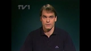 Halvfem-intro +TV1-hallåa Kenneth Lundin 1985-12-19