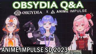 Q & OBSYDIA Q&A Panel - Anime Impulse SD 2023【NIJISANJI EN】