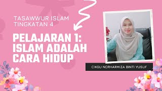 PELAJARAN 1 ISLAM ADALAH CARA HIDUP TASAWWUR ISLAM TINGKATAN 4