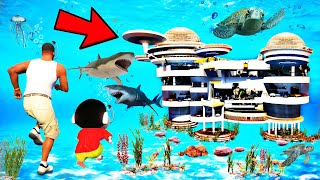 SHINCHAN AND FRANKLIN BUYING THE RAREST UNDER WATER MANSION CHALLENGE GTA 5