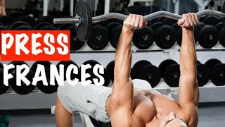 COMO HACER PRESS FRANCES/TRICEPS A LA FRENTE CORRECTAMENTE / HOW TO DO FRENCH PRESS CORRECTLY