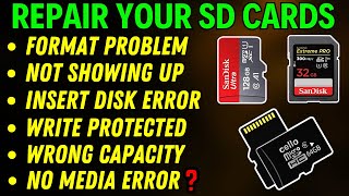 SD Card Not Working || Memory Card Not Working || SD Card Format Problem  || SD Card Not Showing