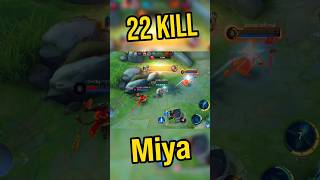 Miya best build 2023| 22 kill |mlbb