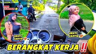 BERANGKAT KERJA PAKE MOGE V-IXION‼️KETEMU UKHTI CANTIK😍