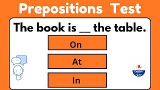 Prepositions  || grammar test || English quiz