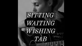 Sitting Waiting Wishing by Jack Johnson Guitar Part with FREE TAB