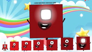 Battle of the Mini Giants! Numberblocks Band Re-Take (1-1.000.000.000.000.000.000) Small vs Large