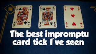 Do not MISS the best impromptu card trick you will ever see