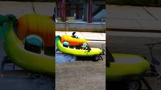 GTA V : CARROT CAR VS BANANA CAR RACE IN GTA 5 🤯🤯#gta5 #shortfeed #viralshorts