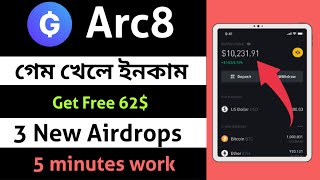 Get instant 62$ for free - New airdrop today - Arc8 offer and free nft - New Metamask airdrop 2022