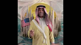 dubai shaikh hand has USA flag #viral #shortfeed #subscribe #trending