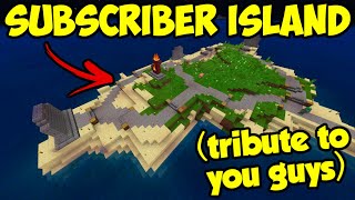 Welcome To "Subscriber Island"! Minecraft: Survival Island - Part 13