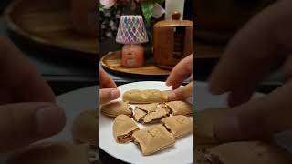 NUTELLA BE READY chocolate waffer ASMR! #shorts #asmr #viral #nutella #chocolate #foodie