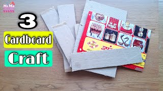 3 Cardboard box Ideas 😍 - DIY RECYCLE CARDBOARDS DIY RECYCLE CARDBOARD BOXES