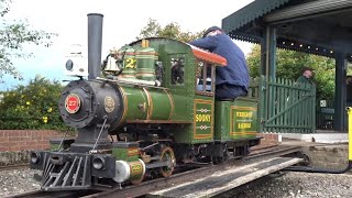 SOONY (THE PERRYGROVE RAILWAY) & DOUGAL ON TURNTABLE @ VALLEY RAILWAY ADVENTURE EVESHAM 13.07.24