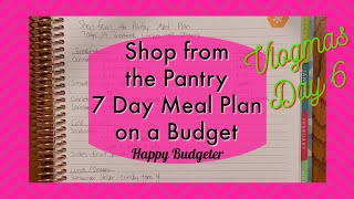 Budget Meal Plan & Shopping List for 2