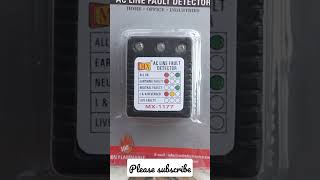 5A Ac Line fault detector⚡#shorts #youtubeshorts