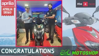 #Aprilia #SR160 Delivery Ceremony of Mr. AHMAD from #MOTOSHOP #apriliastore #kolkata