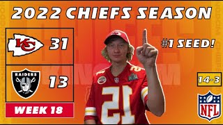 Kansas City Chiefs Fan REACTS to Week 18 vs. Raiders | KC 31-13 LV | 2022 NFL Season