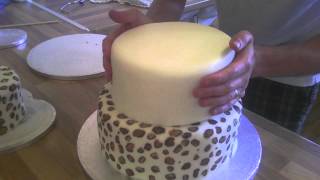 Cake Stacking Tutorial - How to tier a cake - Cake Stacking and Cake Dowelling Guide Videos