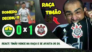 REACT: CUIABÁ 0X1 CORINTHIANS / TIMÃO VENCE E SE AFASTA DO Z4.