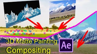 3D Matte Painting in After Effects | Matte Painting Landscape | Matte Painting 3D Compositing