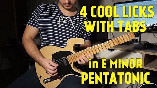 4 Cool Guitar Licks with Tabs