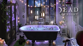 Witchy Bathroom Ambience 🛁🕯️🧹💎 | Healing Crystal Bath | Gentle Water Sounds for Sleep & Relaxation