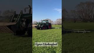 Fendt 820 mit 8m Zocon Striegel