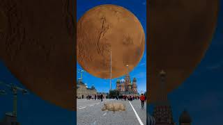 Planet Mars Falling on Earth Vfx special effects #vfxshorts #planets #kinemaster #vfx #viralvfx