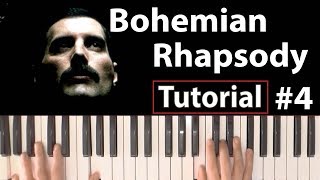 Como tocar "Bohemian Rhapsody"(Queen) - Parte 4/4 - Piano tutorial, partitura y Mp3