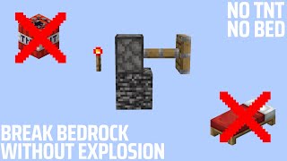 Break bedrock without TNT | Rythm | A1306 | Minecraft