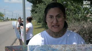 Local parents protest outside Killeen CPS office