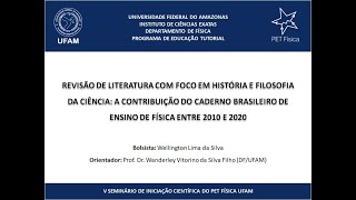 Revisão de literatura em história e filosofia: Contribuição do caderno brasileiro de ensino.