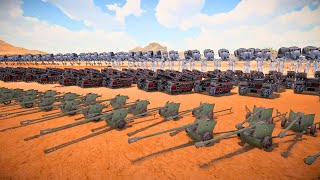 AT-Gun ,AT-ST ,Cluster Missile System VS 3,000,000 orcs Army - Ultimate Epic Battle Simulator 2