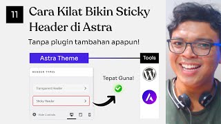 PART 11 | Caraku Membuat Semua Website Jadi Sticky Header | WordPress Tutorials