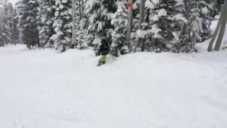 Sydney (8yrs) & Ryan (7yrs) So - Snowboarding at Park City Utah, Dec 2015